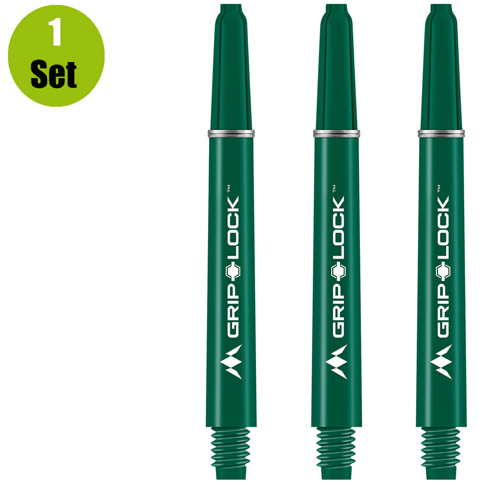 Mission Grip Lock Dart Shafts In Between, Green