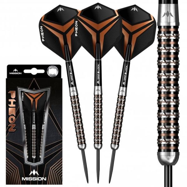 Mission Pheon Black & Bronze Electro 90% Darts