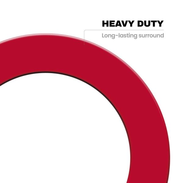 DESIGNA Dartboard Surround Pro Heavy Duty Red