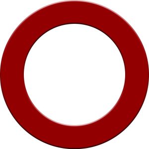 DESIGNA Dartboard Surround Pro Heavy Duty Red