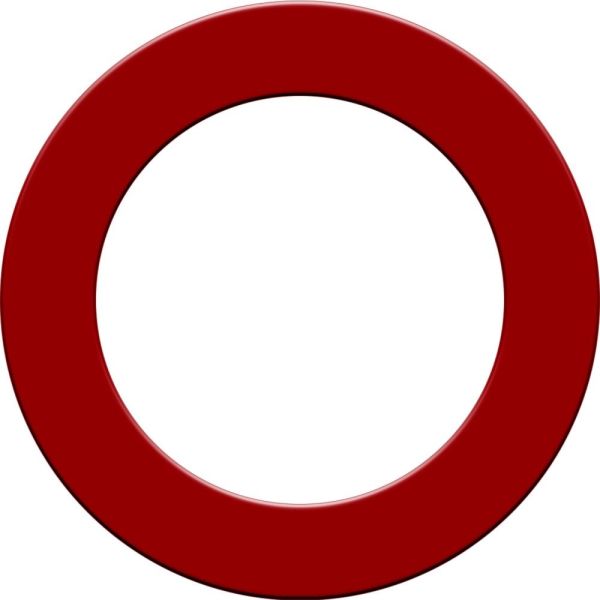 DESIGNA Dartboard Surround Pro Heavy Duty Red