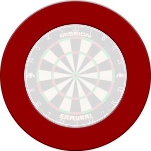 MISSION Dartboard Surround Pro Heavy Duty Red