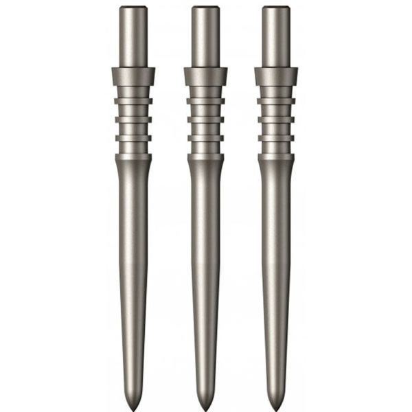 Mission Sniper Ripple Titan Pro Steel Tip Dart Points Silver - 28 mm