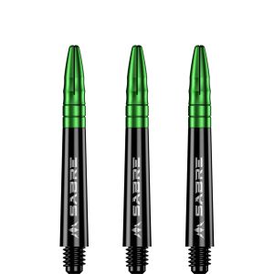 Mission Sabre Shafts - Polycarbonate - Black - Green Top - In Between