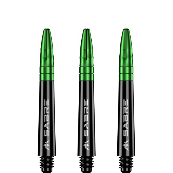Mission Sabre Shafts - Polycarbonate - Black - Green Top - In Between