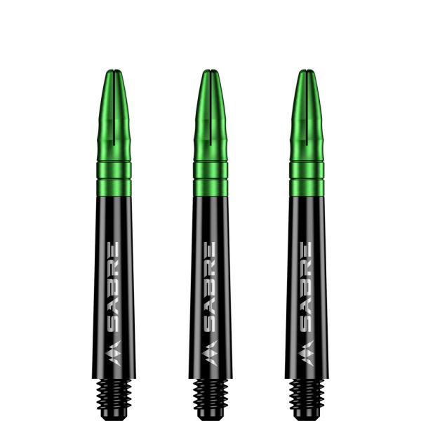 Mission Sabre Shafts - Polycarbonate - Black - Green Top - In Between