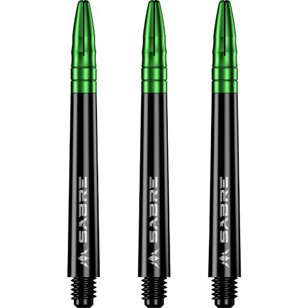 Mission Sabre Shafts - Polycarbonate - Black - Green Top - Medium