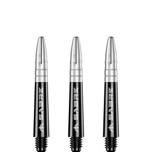 Mission Sabre Shafts - Polycarbonate - Black - Silver Top - Short