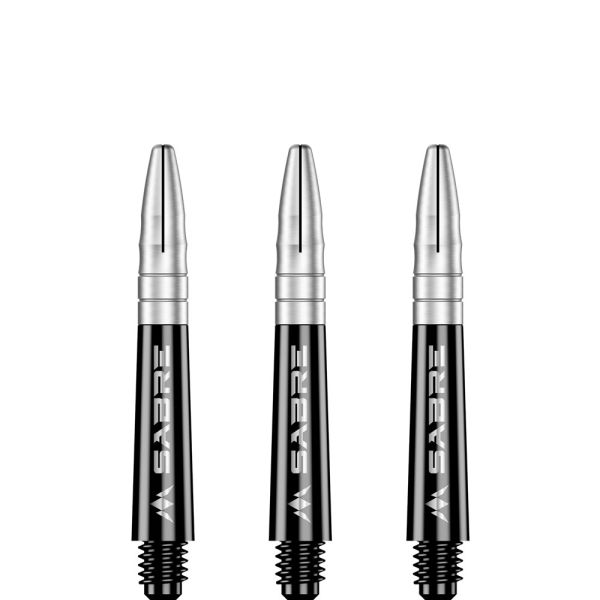 Mission Sabre Shafts - Polycarbonate - Black - Silver Top - Short