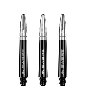 Mission Sabre Shafts - Polycarbonate - Black - Silver Top - In Between