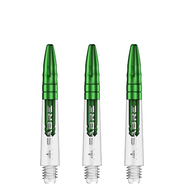 Mission Sabre Shafts - Polycarbonate - Clear - Green Top - Short