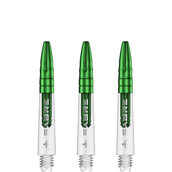 Mission Sabre Shafts - Polycarbonate - Clear - Green Top - Short