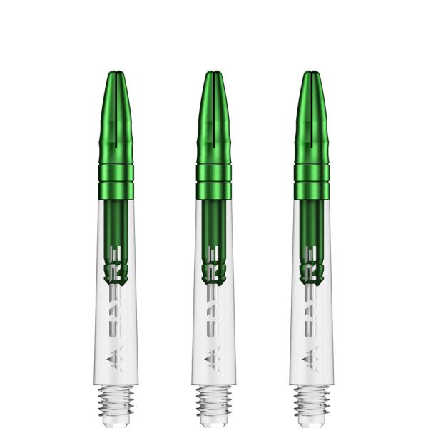 Mission Sabre Shafts - Polycarbonate - Clear - Green Top - In Between