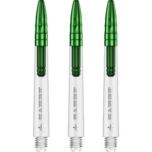 Mission Sabre Shafts - Polycarbonate - Clear - Green Top - Medium