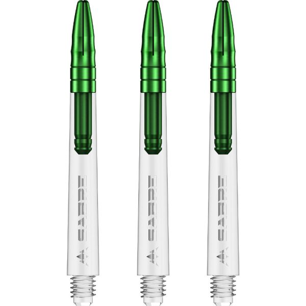 Mission Sabre Shafts - Polycarbonate - Clear - Green Top - Medium