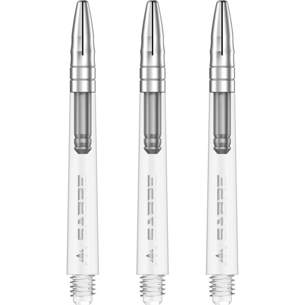 Mission Sabre Shafts - Polycarbonate - Clear - Silver Top - Medium