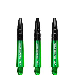 Mission Sabre Shafts - Polycarbonate - Green - Black Top - Short