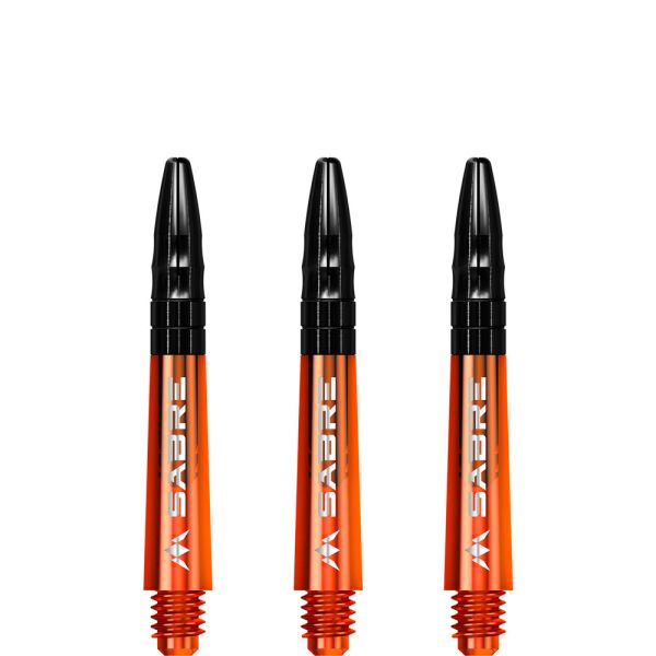 Mission Sabre Shafts - Polycarbonate - Orange - Black Top - Short