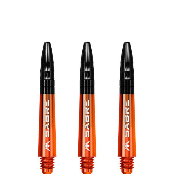 Mission Sabre Shafts - Polycarbonate - Orange - Black Top - Short