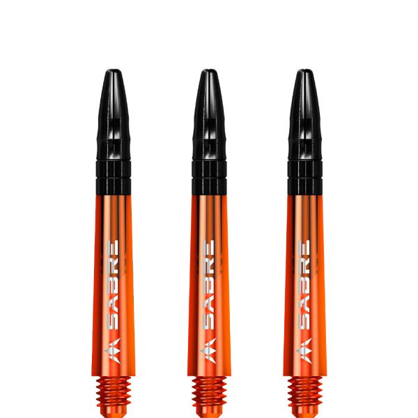 Mission Sabre Shafts - Polycarbonate - Orange - Black Top - In Between