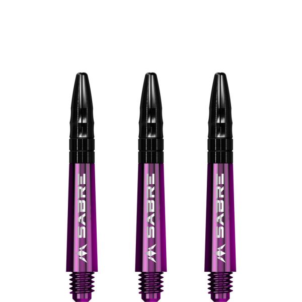 Mission Sabre Shafts - Polycarbonate - Purple - Black Top - Short