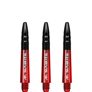 Mission Sabre Shafts - Polycarbonate - Red - Black Top - Short