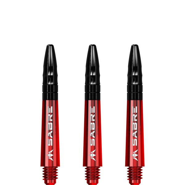 Mission Sabre Shafts - Polycarbonate - Red - Black Top - Short