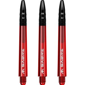 Mission Sabre Shafts - Polycarbonate - Red - Black Top - Medium
