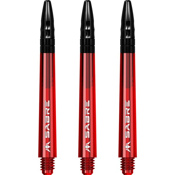 Mission Sabre Shafts - Polycarbonate - Red - Black Top - Medium