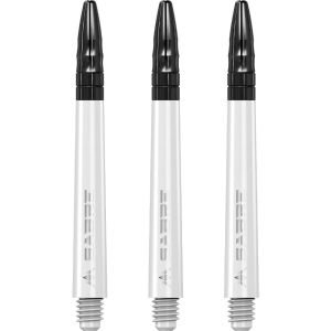 Mission Sabre Shafts - Polycarbonate - White - Black Top - Medium