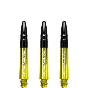 Mission Sabre Shafts - Polycarbonate - Yellow - Black Top - Short