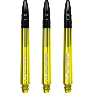 Mission Sabre Shafts - Polycarbonate - Yellow - Black Top - Medium