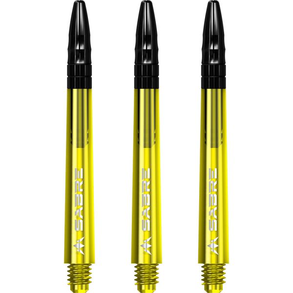 Mission Sabre Shafts - Polycarbonate - Yellow - Black Top - Medium